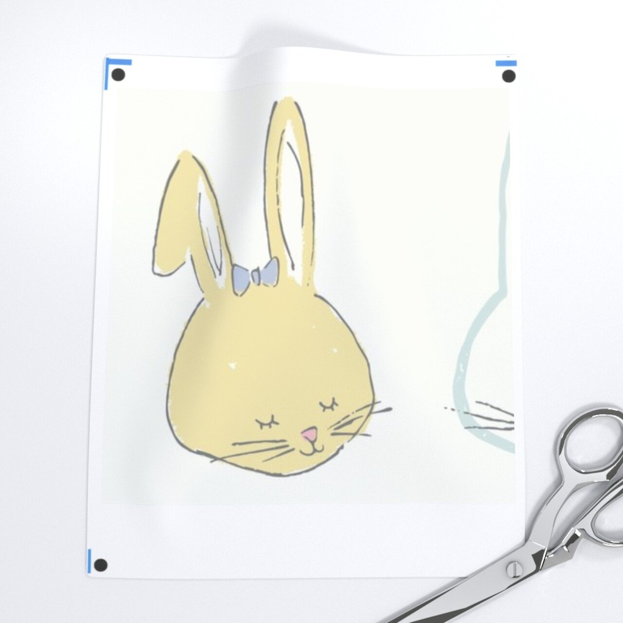 Easter Bunnies Pastel Spring Periwinkle Lilac Blue Pink Ivory Garden Hand Drawn Whimsical Rabbits Custom Removable Wallpaper by Spoonflower Peel & Stick Wallpaper 2FT Wide